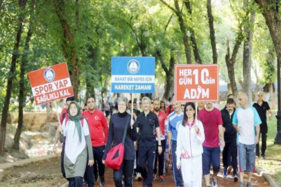 Sağlıklı yaşam için yürüdüler