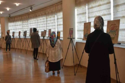 Şahinbeyli öğrencilerden muhteşem tablolar