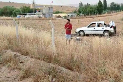 Gaziantep’te yoldan çıkan otomobil tarlaya uçtu: 1 yaralı