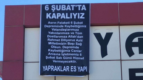 6 Şubat’ta Adıyaman’daki fabrikaların makinelerinden ses gelmeyecek