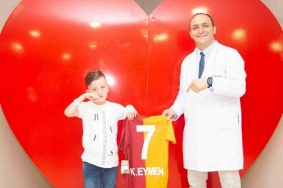 Lenfoma hastası Eymen Çakmak, Galatasaray forması hayaline kavuştu