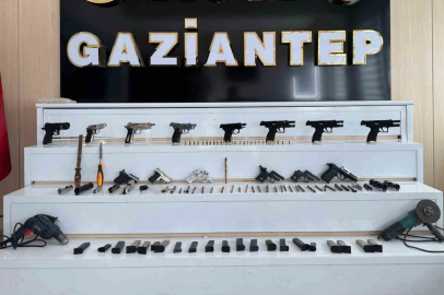 Gaziantep’te silah kaçakçılarına operasyon: 2 gözaltı