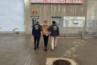 Gaziantep’te 12 yıl kesinleşmiş hapis cezası bulunan firari şahıs yakalandı