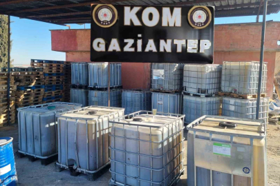 Gaziantep’te 15 bin litre kaçak akaryakıt ele geçirildi